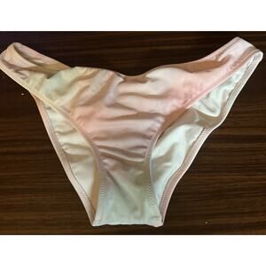 Victoria’s Secret PINK bikini bottom White/Pink. Size Medium